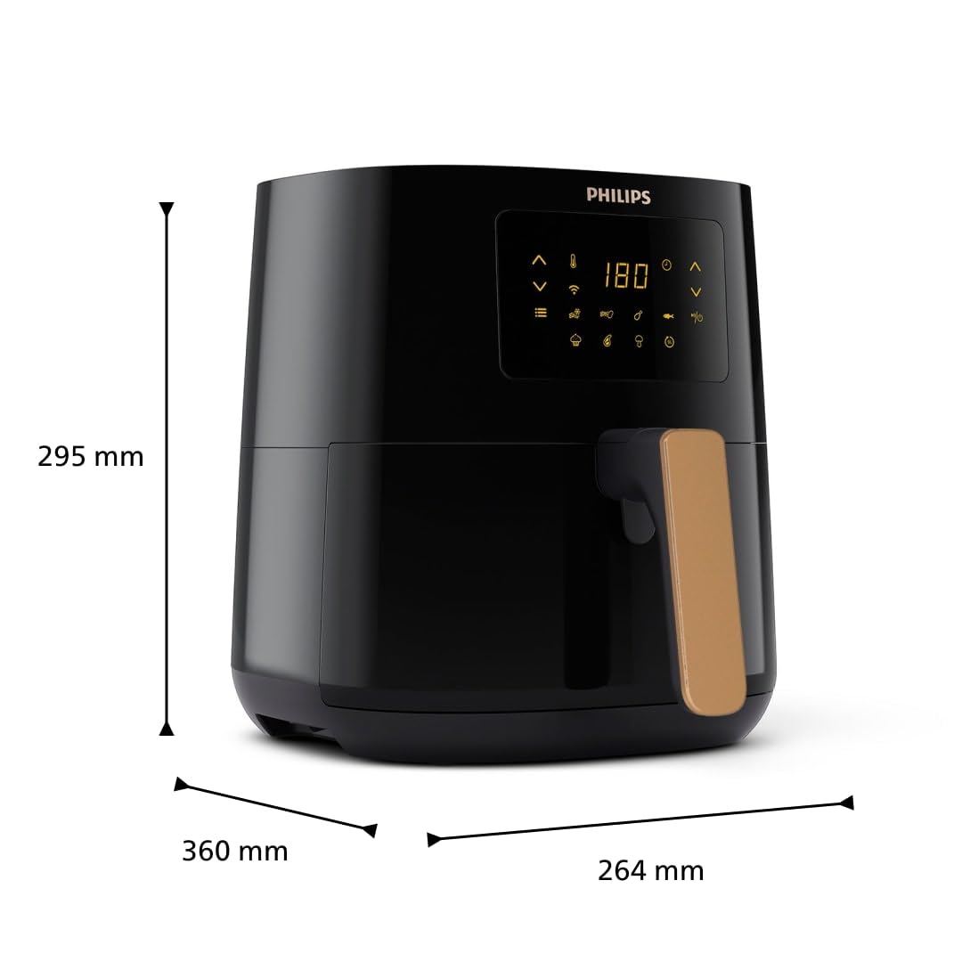 👉 Heißluftfritteuse 4,1L (0,8Kg) – 13-in-1 Multifunktion, WiFi-fähig, bis zu 90% weniger Fett mit Rapid Air Technologie, inkl. Rezepte-App