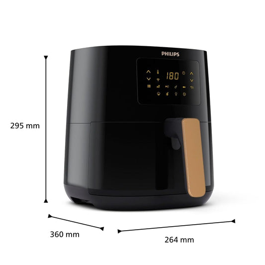👉 Heißluftfritteuse 4,1L (0,8Kg) – 13-in-1 Multifunktion, WiFi-fähig, bis zu 90% weniger Fett mit Rapid Air Technologie, inkl. Rezepte-App