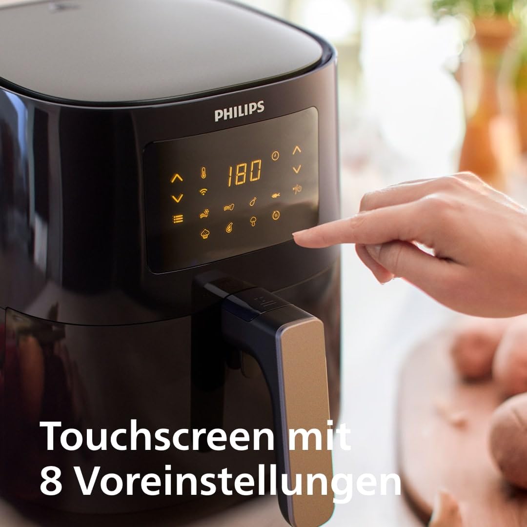 👉 Heißluftfritteuse 4,1L (0,8Kg) – 13-in-1 Multifunktion, WiFi-fähig, bis zu 90% weniger Fett mit Rapid Air Technologie, inkl. Rezepte-App